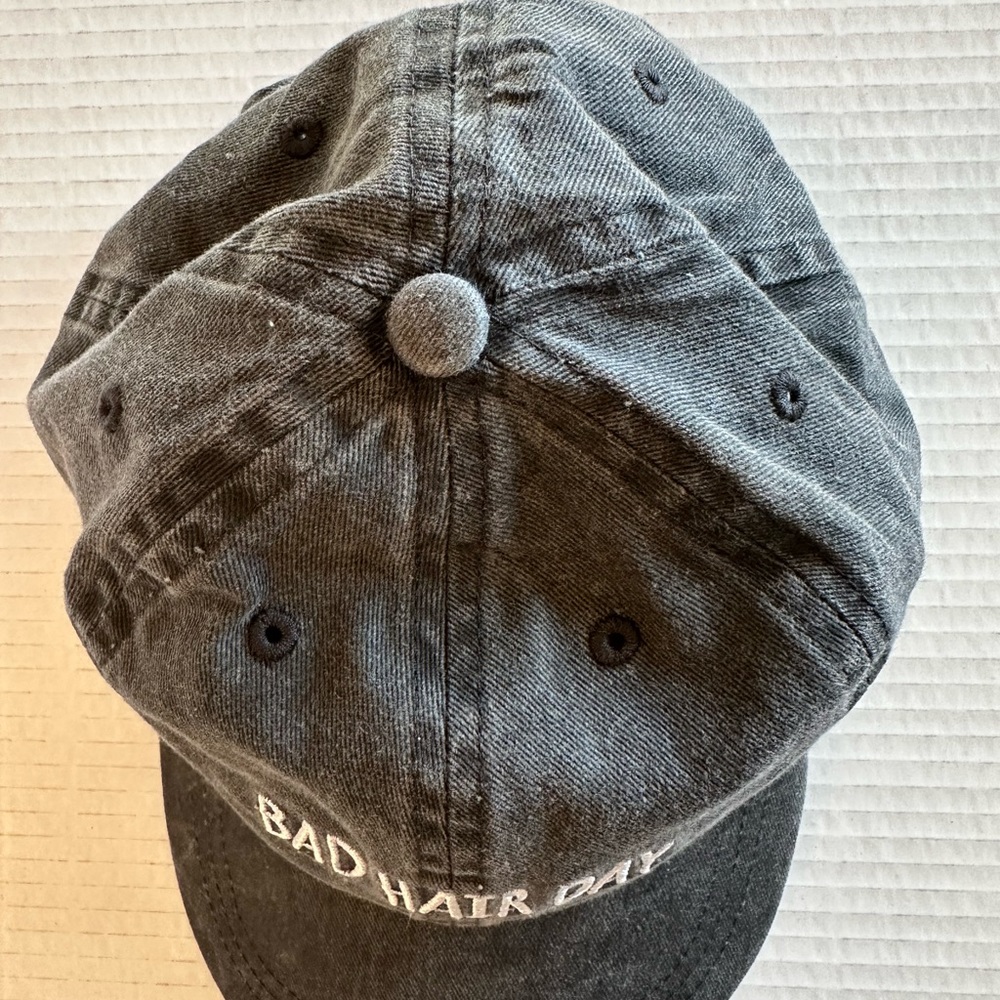 Women’s Velcro Baseball grey hat Bad Hair Day - Picture 5 of 5